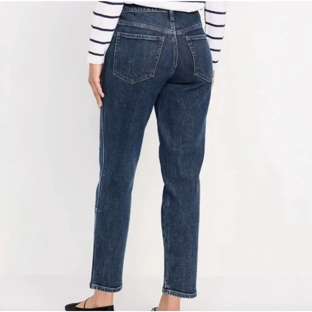 Old Navy High-Rise O.G. Straight Secret-Smooth Pockets Utility Jeans Size 4